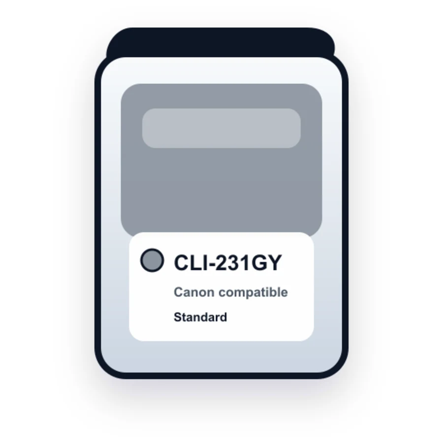 Canon CLI 231 Gray compatible ink