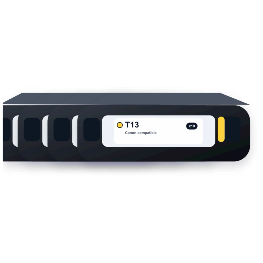 Replacement Canon T13 Printer Cartridges Combo Pack of 4 - 5640C005AA compatible toner