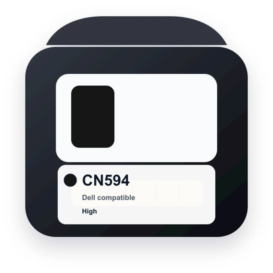Dell CN594 Black compatible ink