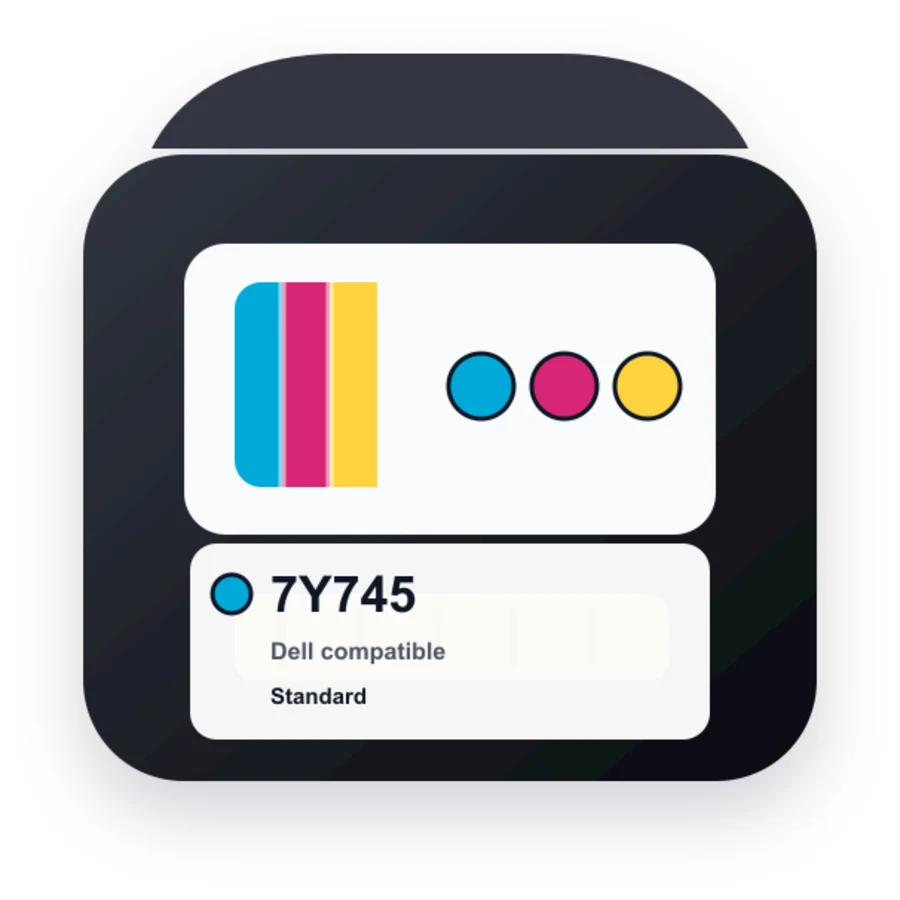Dell 7Y745 Color compatible ink