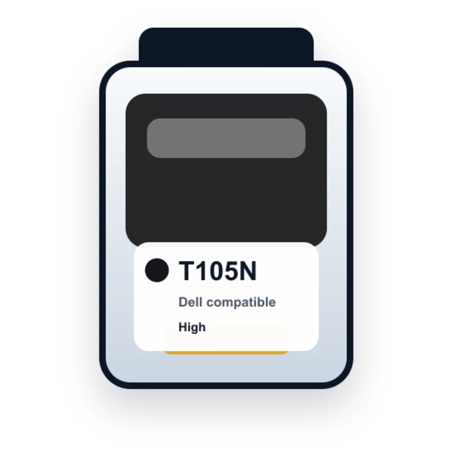 Dell T105N Black compatible ink