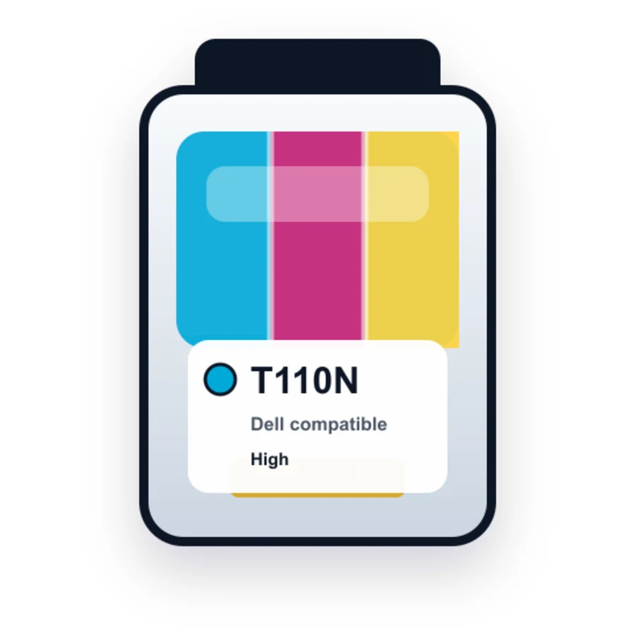 Dell T110N Color compatible ink