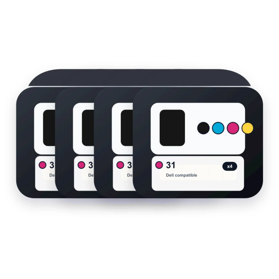 Dell 31 4 Combo compatible ink