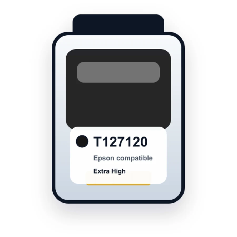 Epson T1271 T127120 Black compatible ink