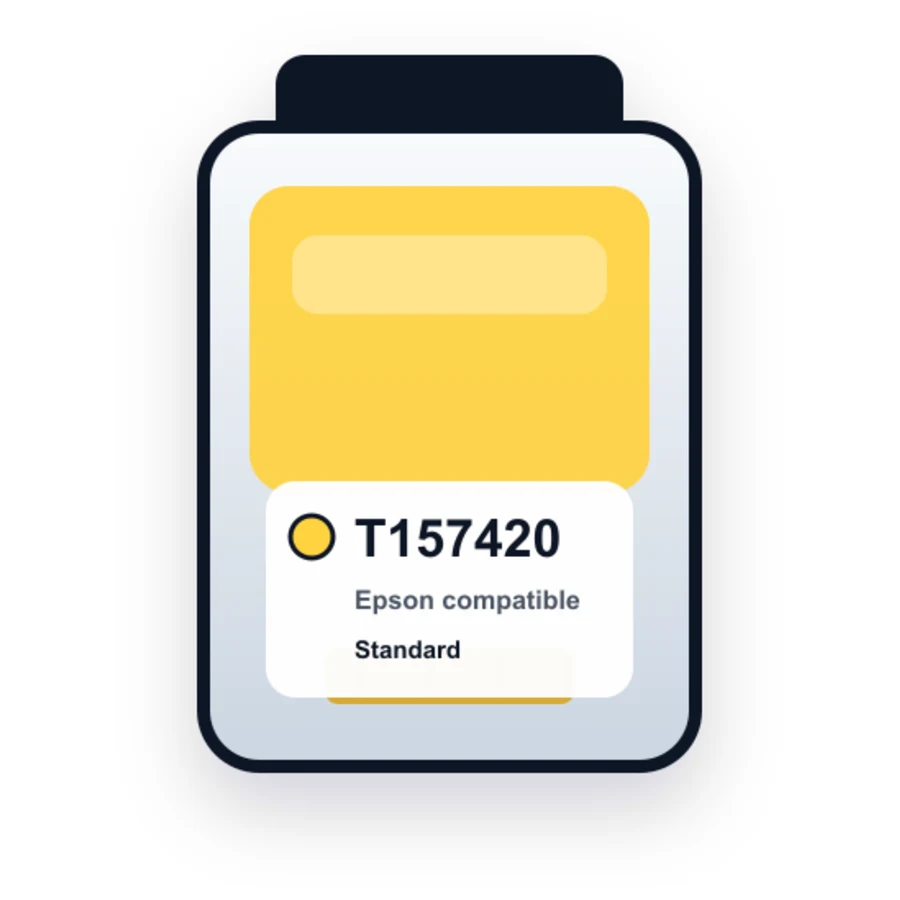 Epson T1574 T157420 Yellow compatible ink