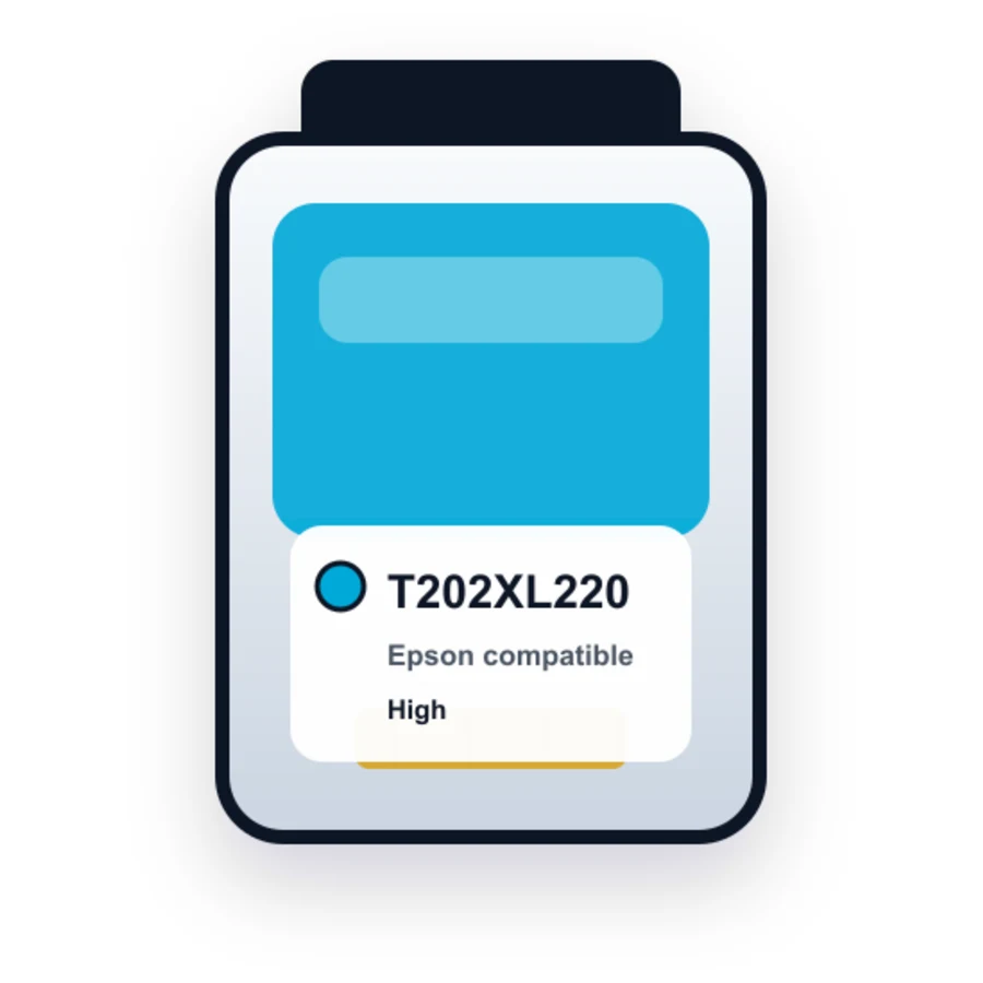 Epson T202XL220 Cyan compatible ink