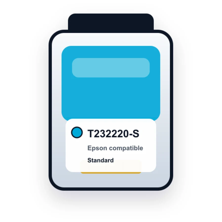 Epson T232220 Cyan compatible ink