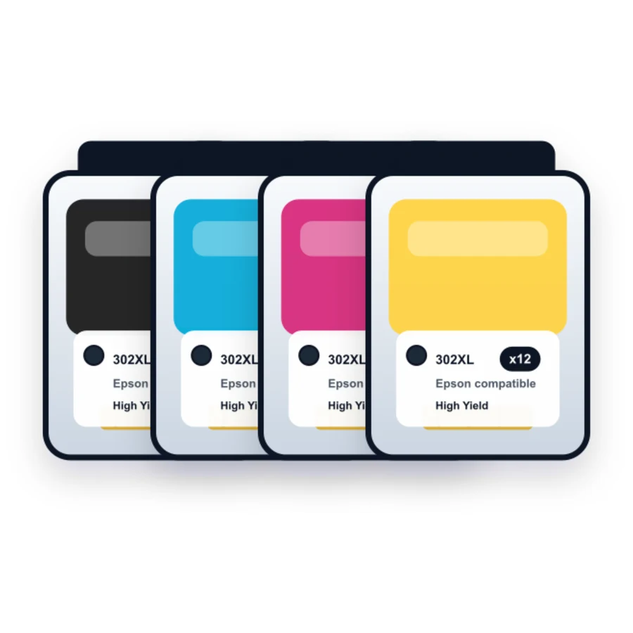 Epson T302XL 12 Combo compatible ink