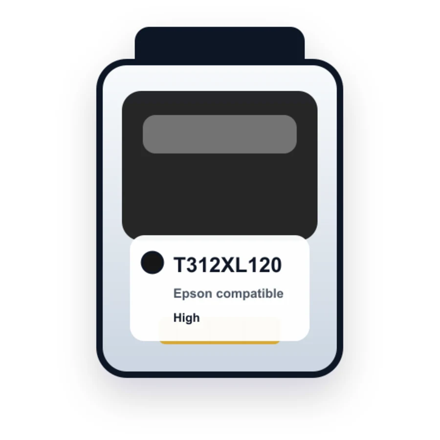 Epson T312XL120 Black compatible ink