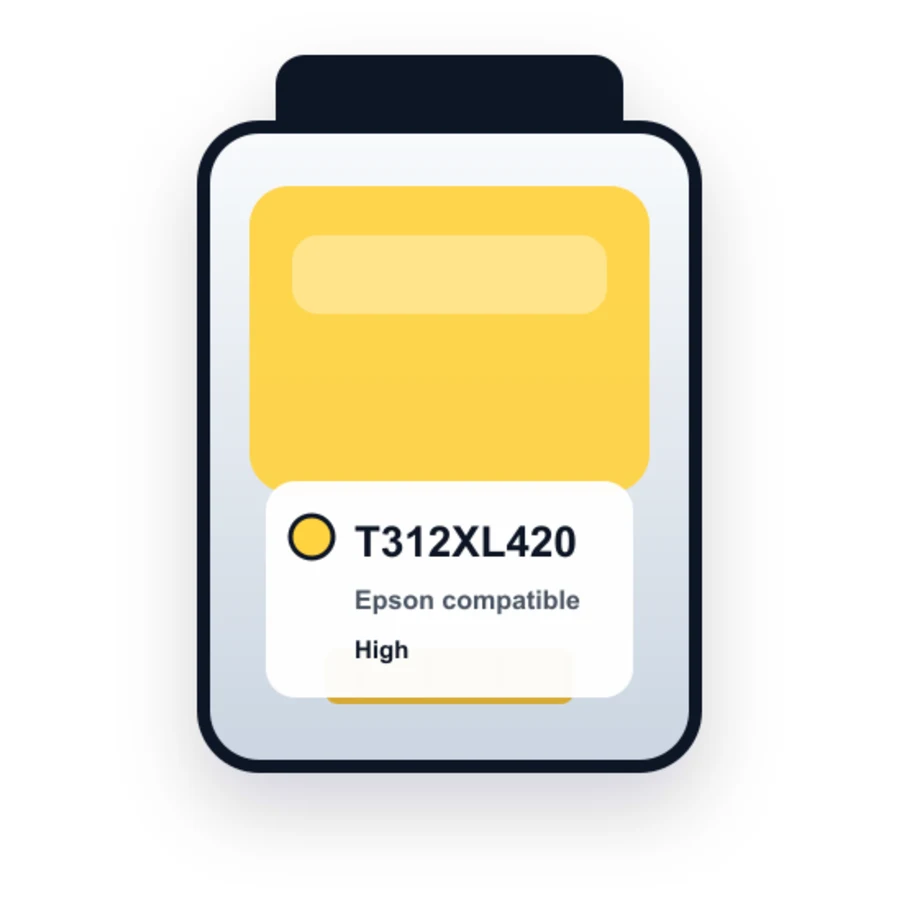 Epson T312XL420 Yellow compatible ink