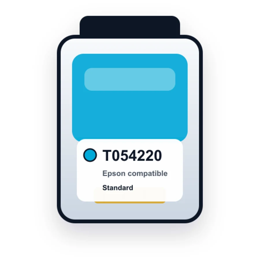 Epson T0542 T054220 Cyan compatible ink