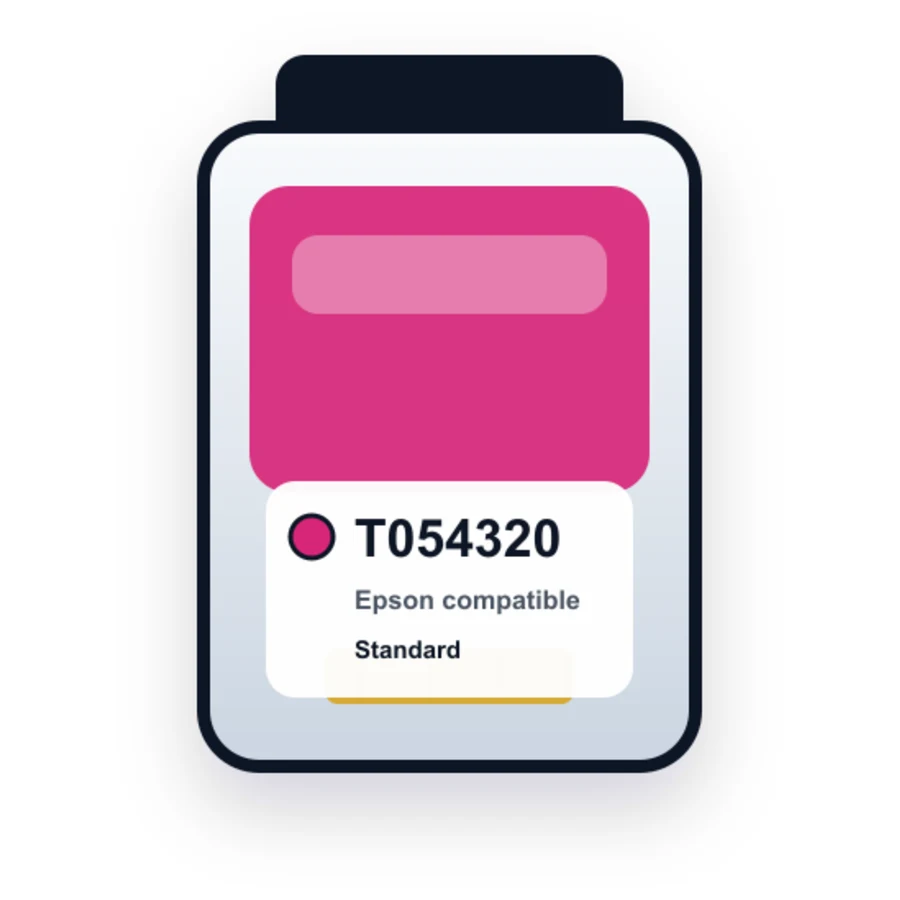 Epson T0543 T054320 Magenta compatible ink
