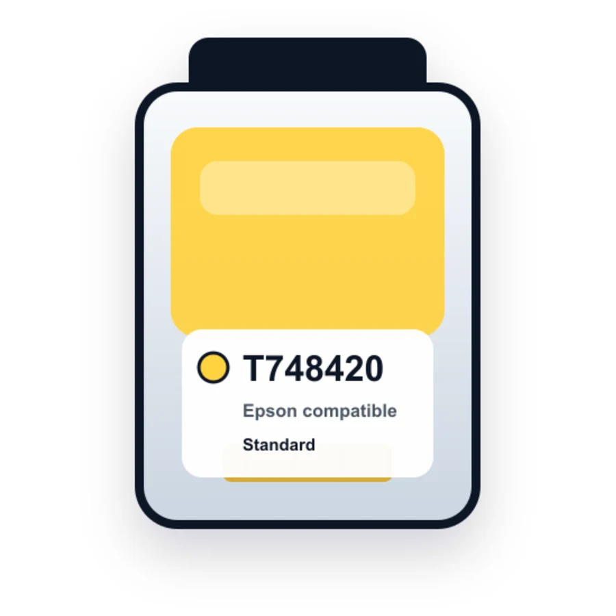 Epson T748420 Yellow compatible ink