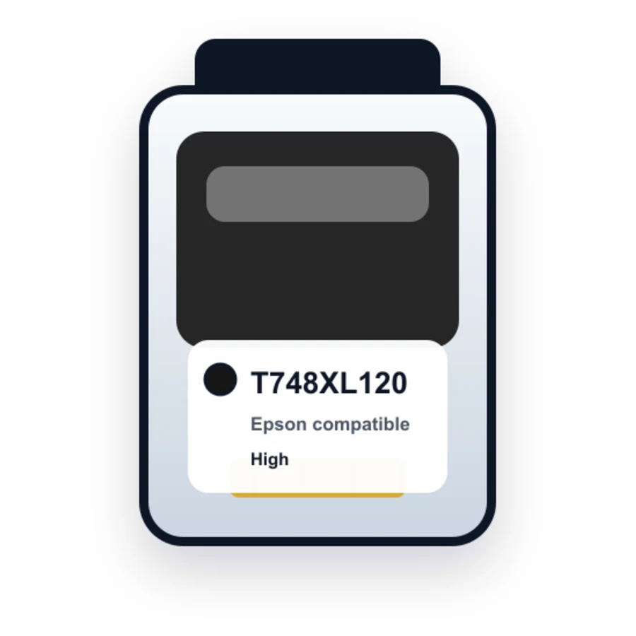Epson T748XL120 Black compatible ink