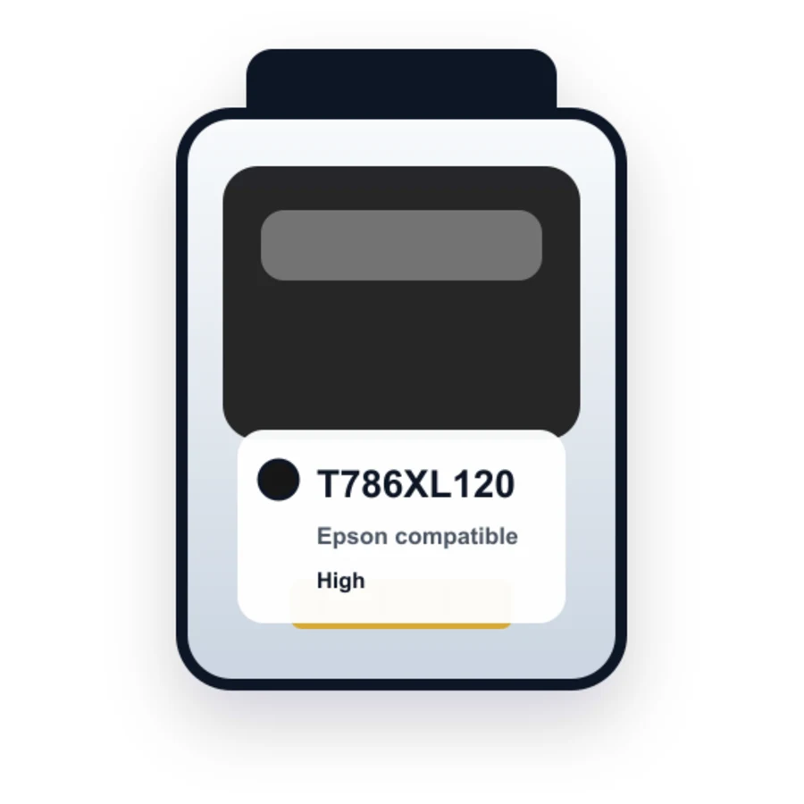 Epson T786XL120 Black compatible ink