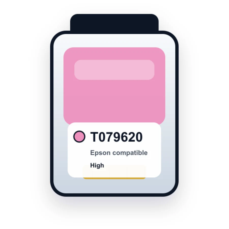 Epson T0796 T079620 Light Magenta compatible ink