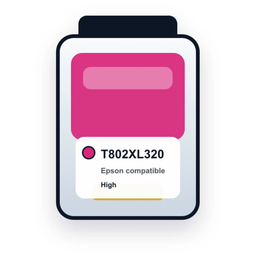 Epson T802XL320 Magenta compatible ink