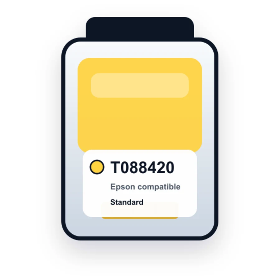 Epson T0884 T088420 Yellow compatible ink