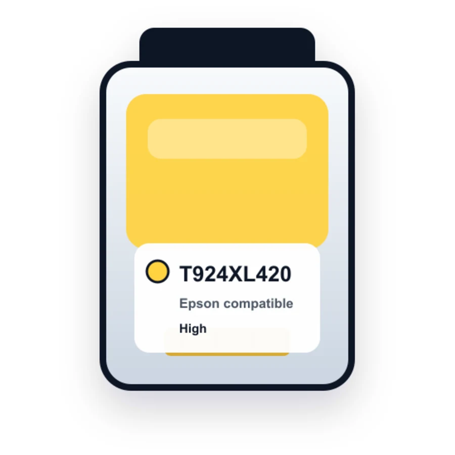 Epson T924XL420 Yellow compatible ink