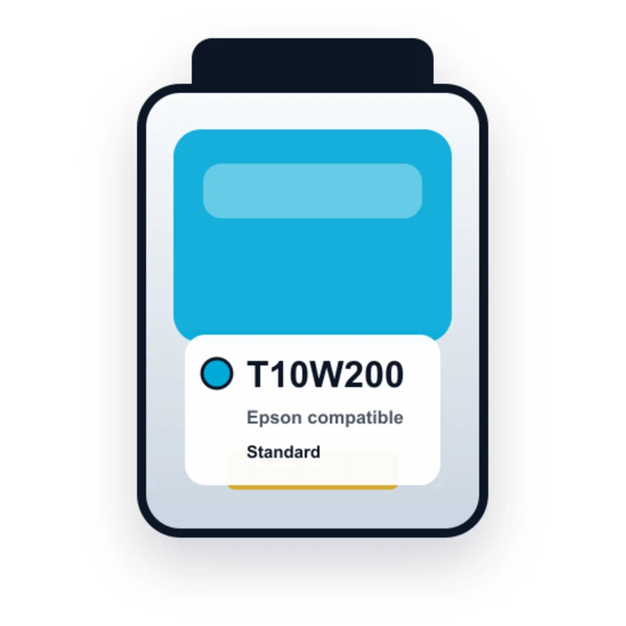 Epson T10W200 Cyan compatible ink