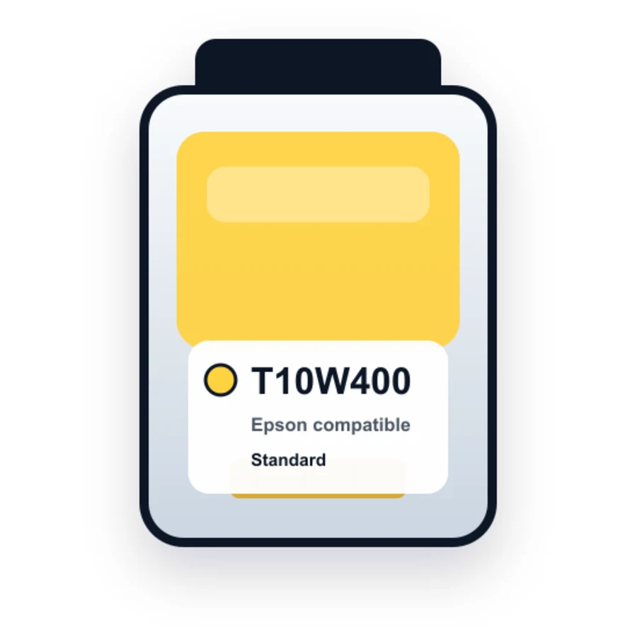 Epson T10W400 Yellow compatible ink