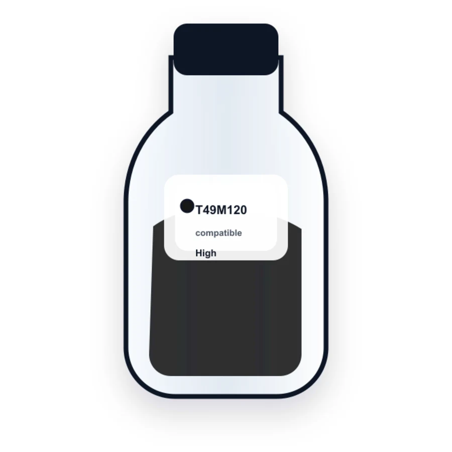 Epson T49M120 Black compatible ink bottle