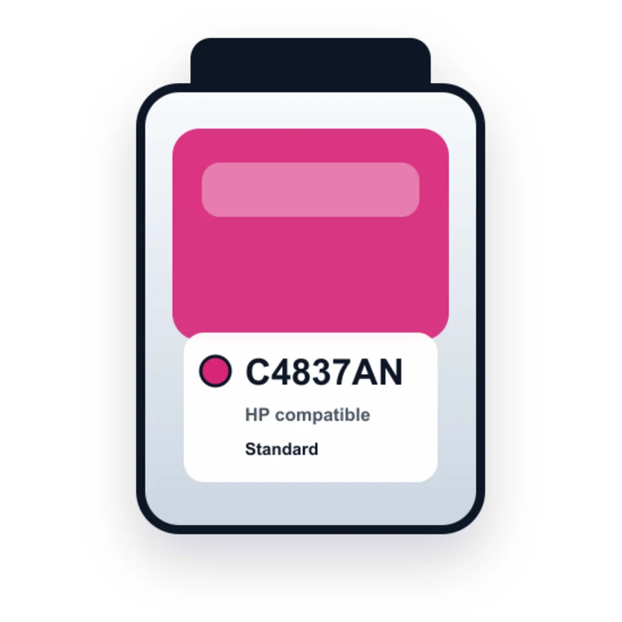 HP C4837AN Magenta compatible ink
