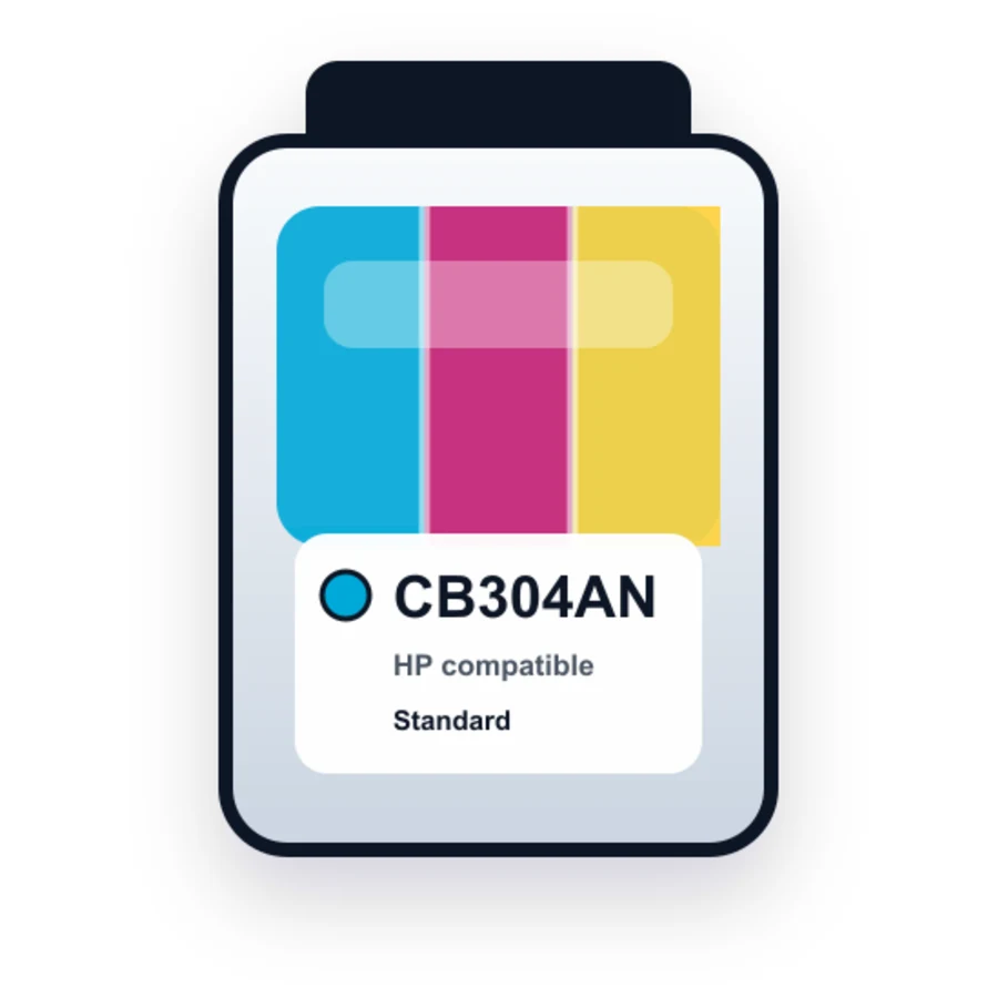 Replacement HP 110 Tri-color Ink Cartridge - CB304AN compatible ink