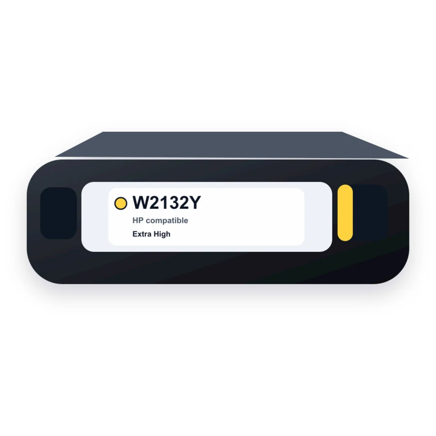 HP W2132Y Yellow compatible toner