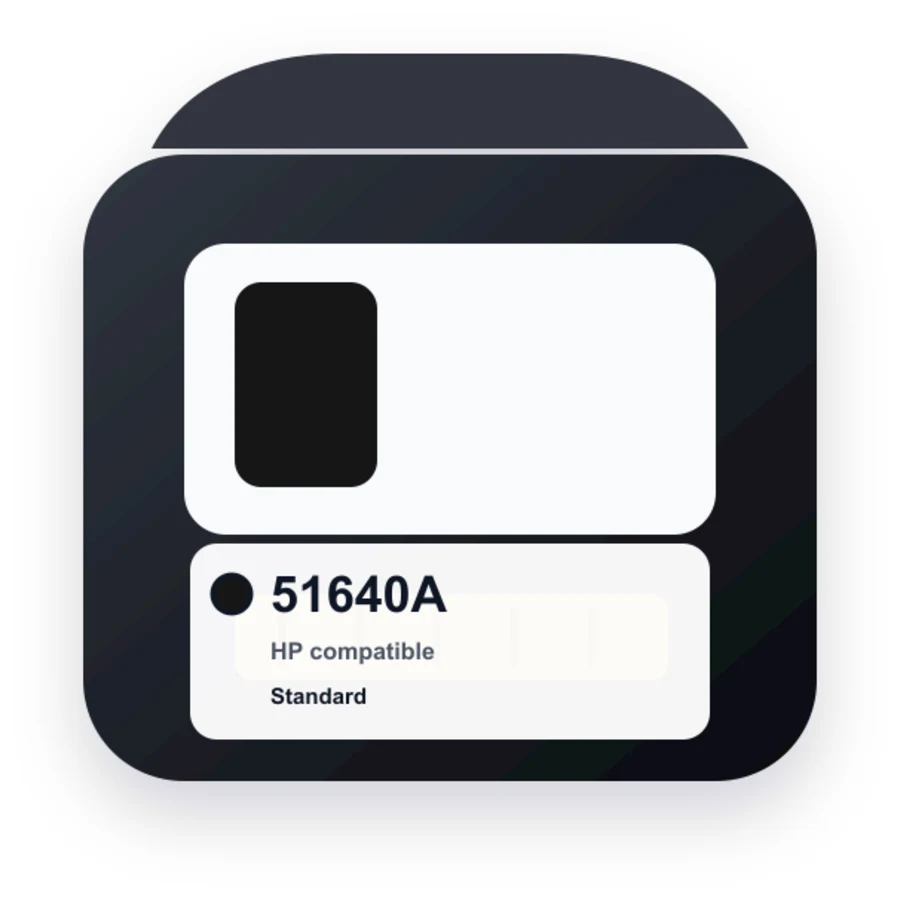 HP 51640A Black compatible ink