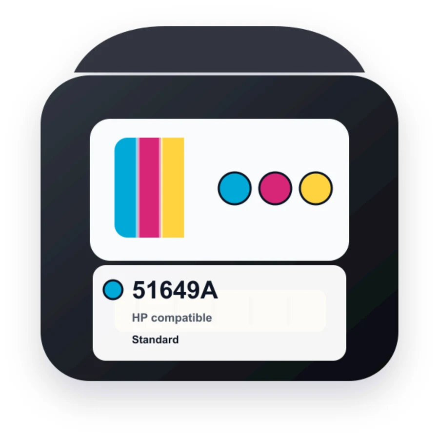 Replacement HP 51649A Ink Cartridge - HP 49 - Tricolor compatible ink