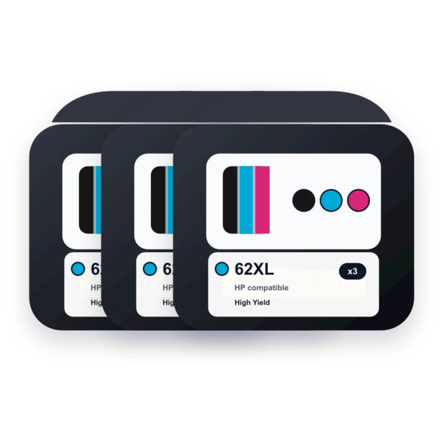 HP C2P05AN C2P07AN 3 Combo compatible ink