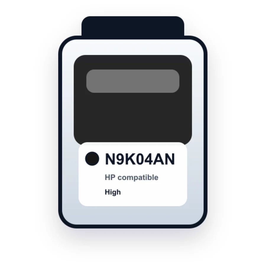 HP N9K04AN Black compatible ink