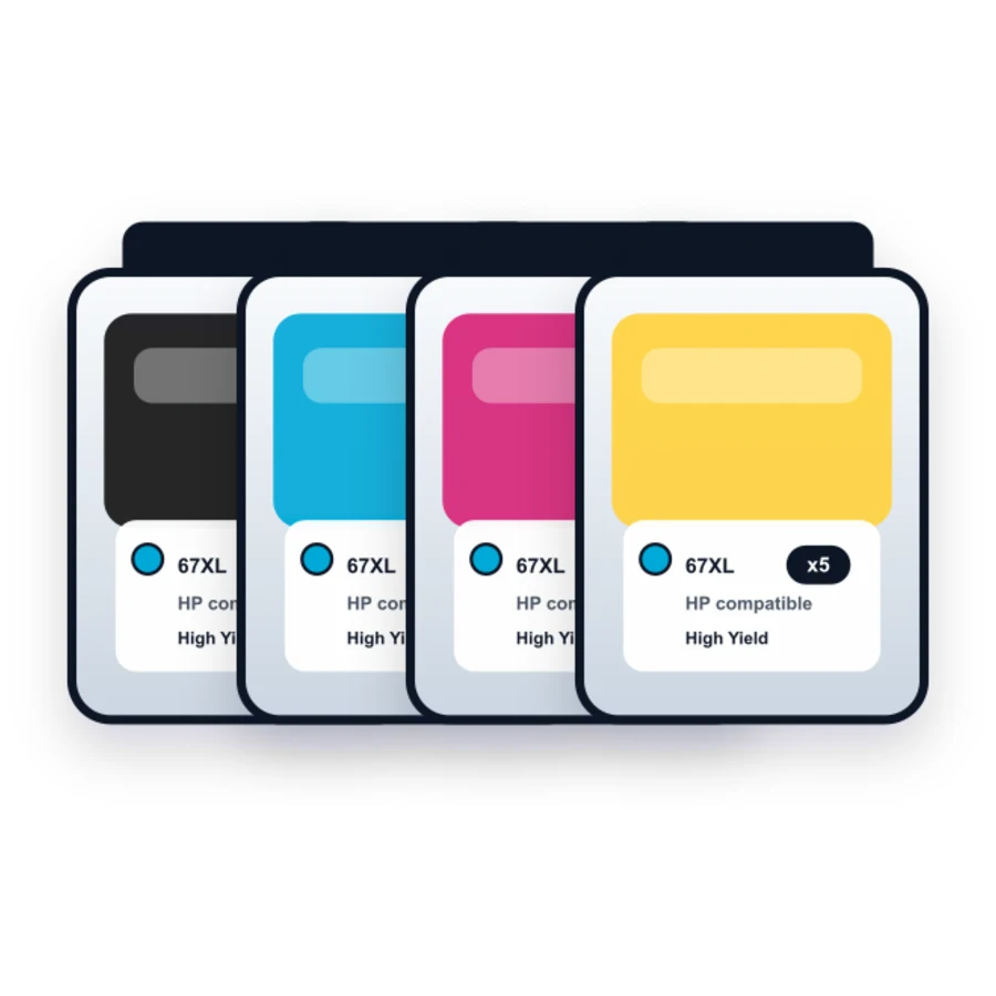 HP 3YM57AN 3YM58AN 5 Combo compatible ink