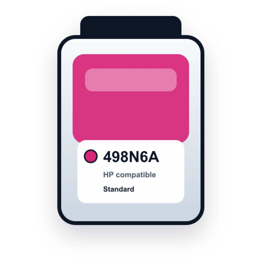 HP 498N6A Magenta compatible ink