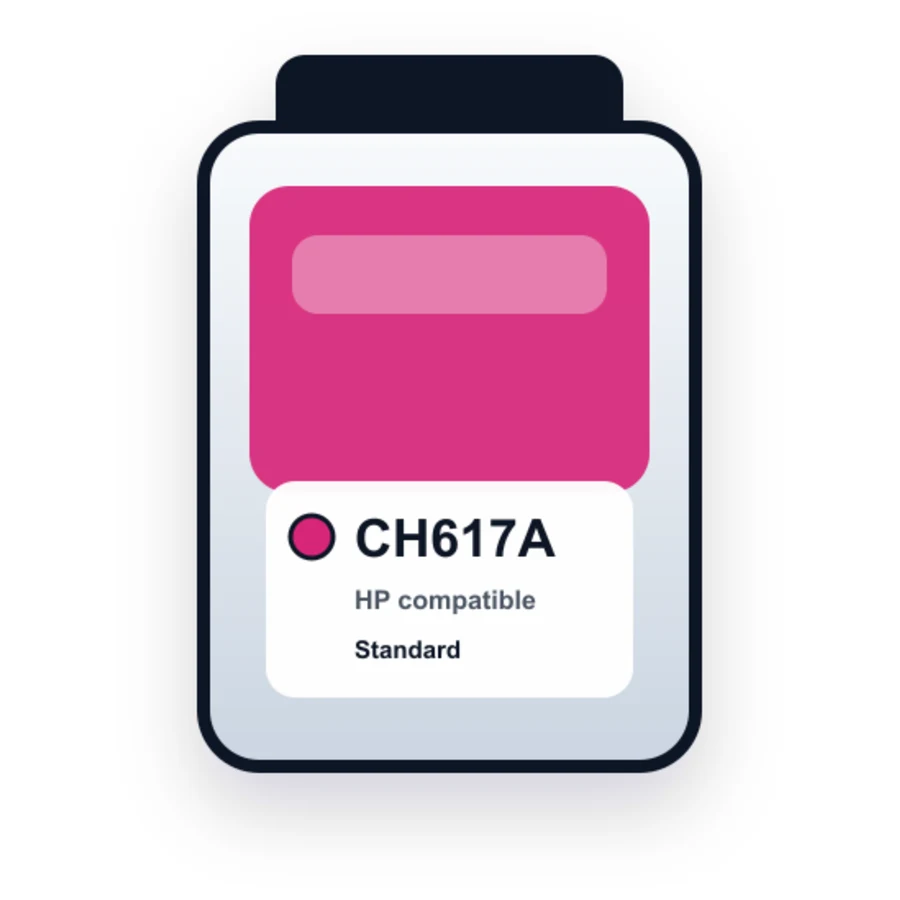 HP CH617A Magenta compatible ink