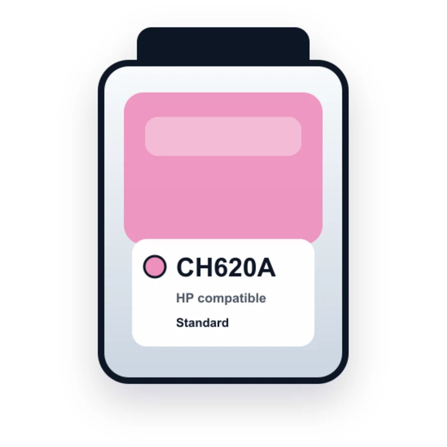 HP CH620A Light Magenta compatible ink