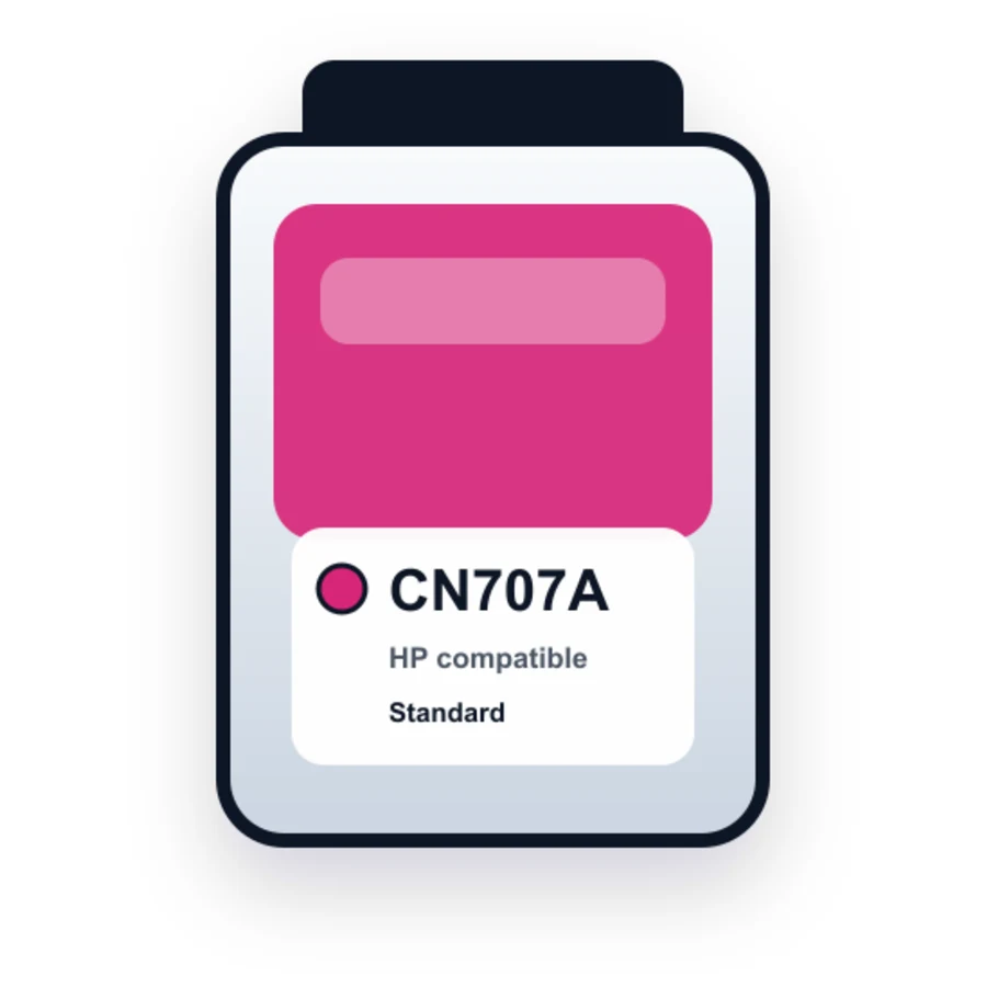 HP CN707A Magenta compatible ink