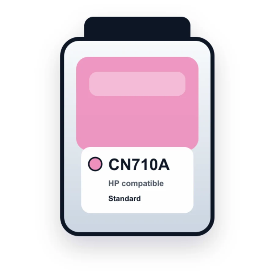 HP CN710A Light Magenta compatible ink