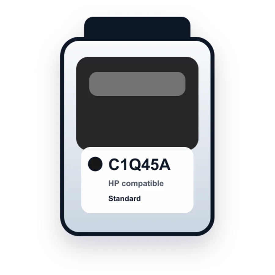 HP C1Q45A Black compatible ink