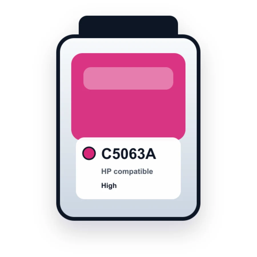 HP C5063A Magenta compatible ink