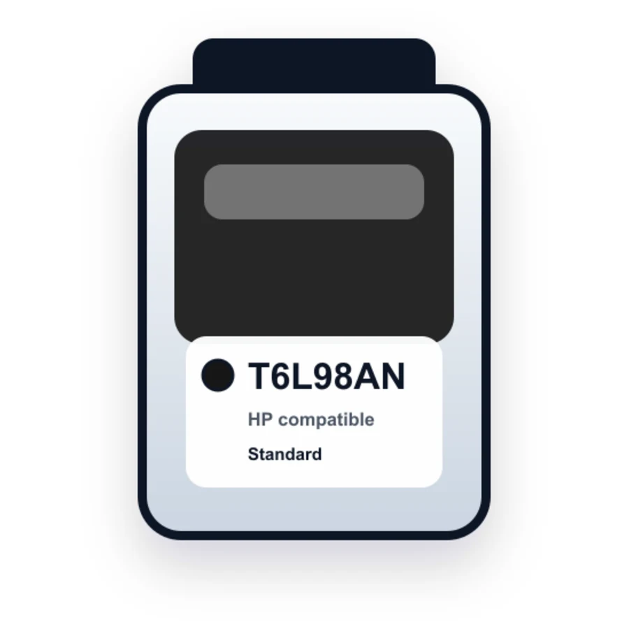 HP T6L98AN Black compatible ink