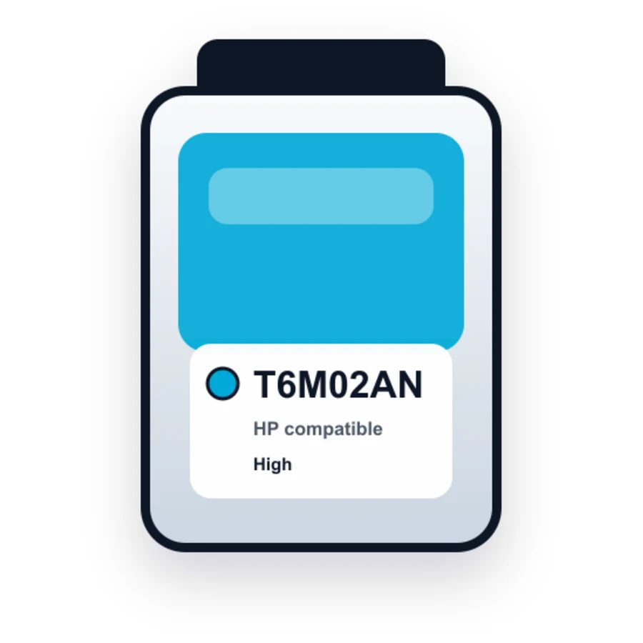 HP 94T6M02AN Cyan compatible ink