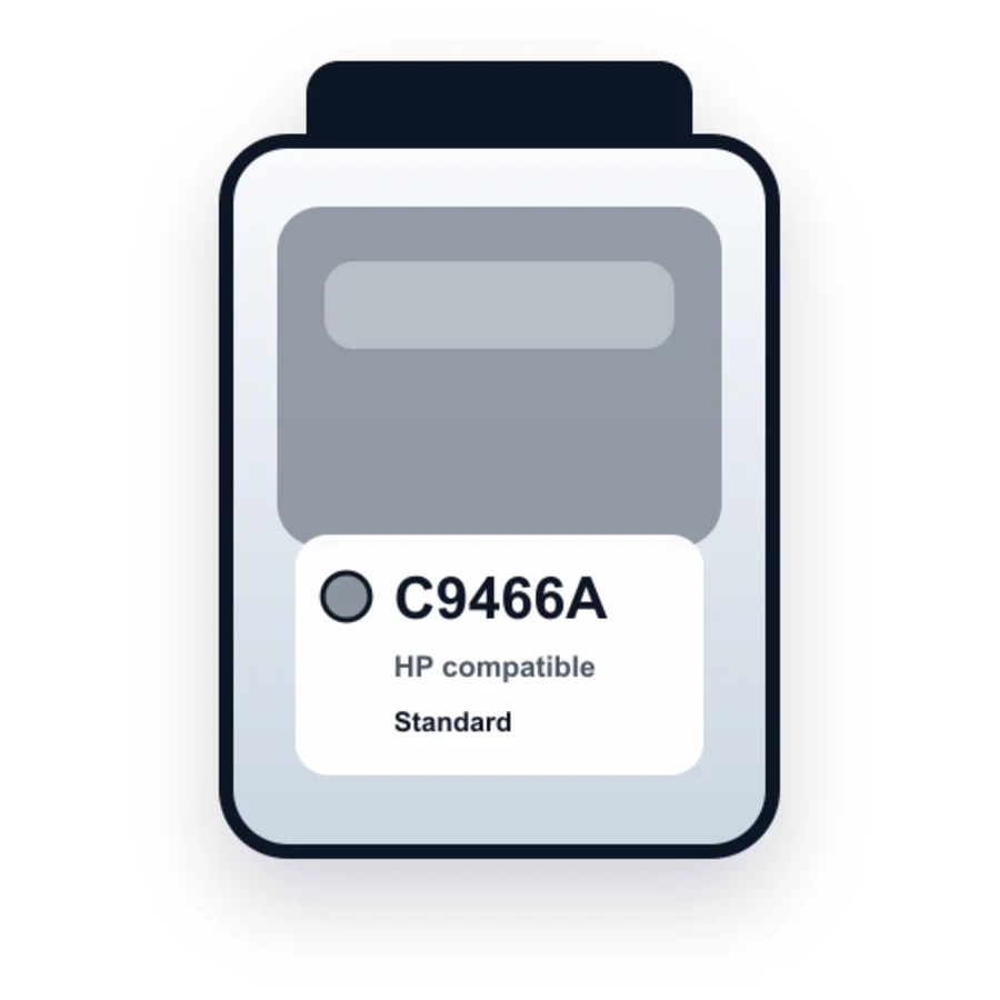 HP C9466A Light Gray compatible ink