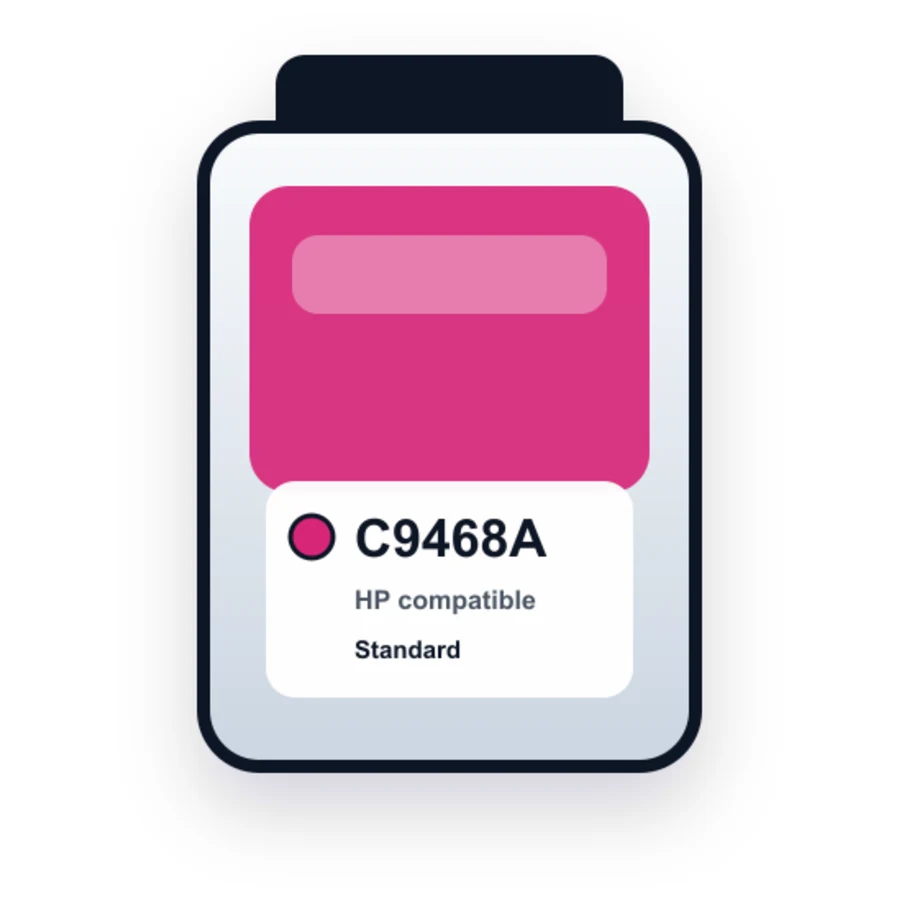 HP C9468A Magenta compatible ink