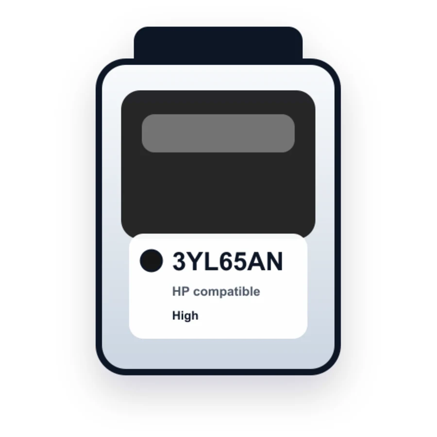 HP 3YL65AN Black compatible ink