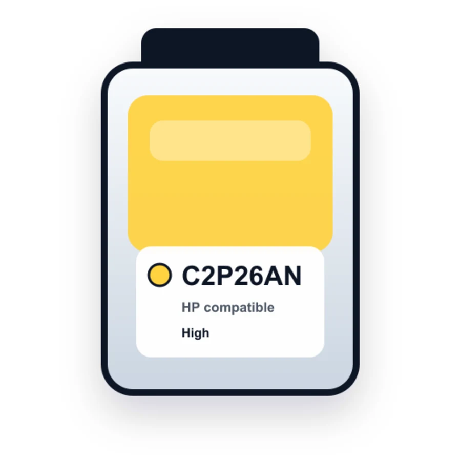 HP 94C2P26AN Yellow compatible ink