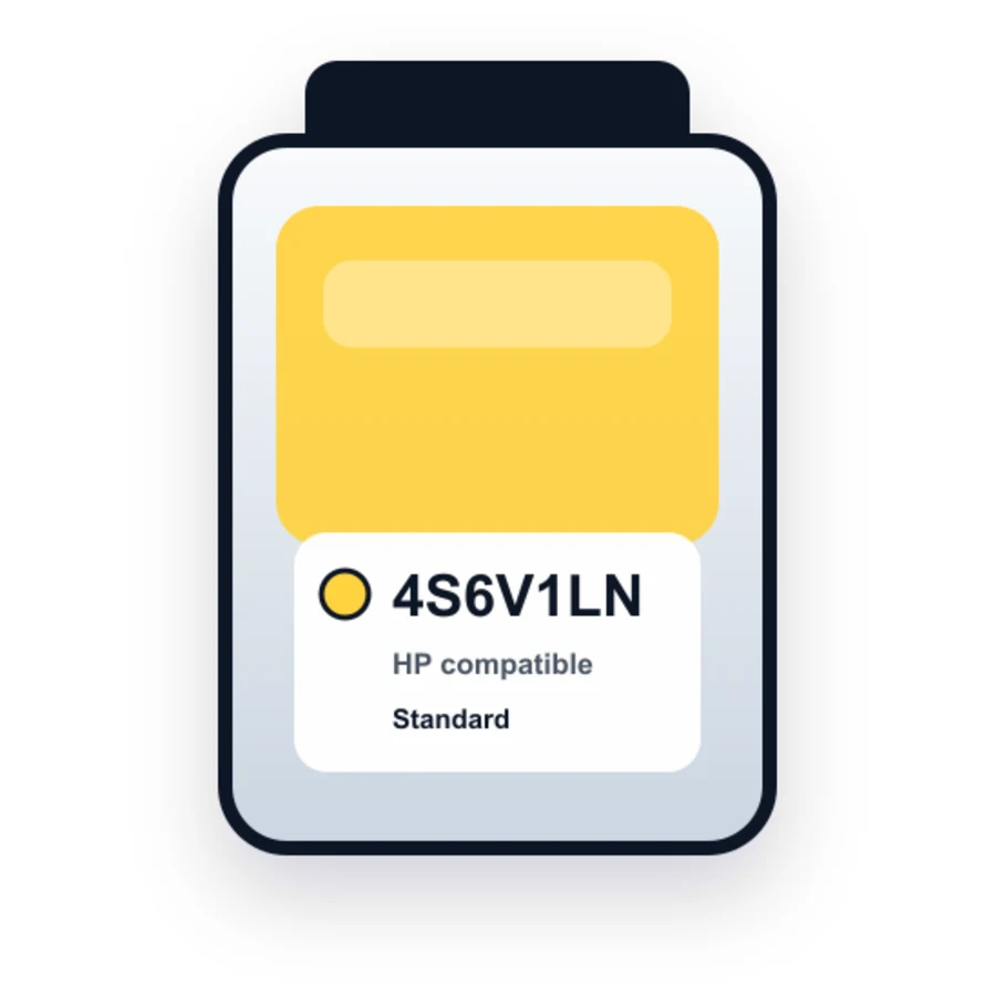 HP 4S6V1LN Yellow compatible ink