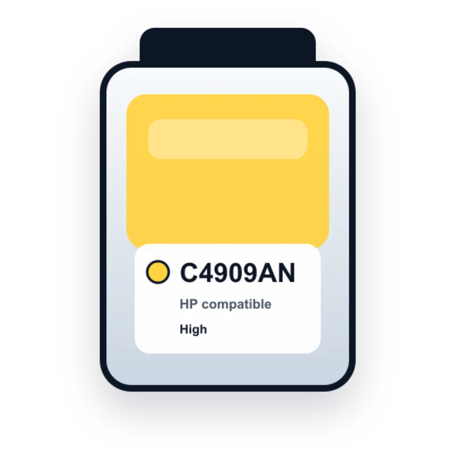 HP 94C4909AN Yellow compatible ink