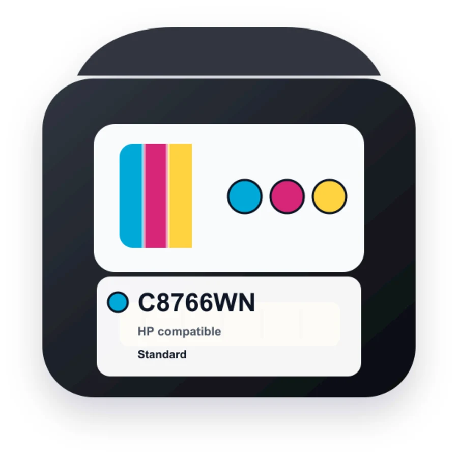 Replacement HP C8766WN Ink Cartridge - HP 95 Color compatible ink
